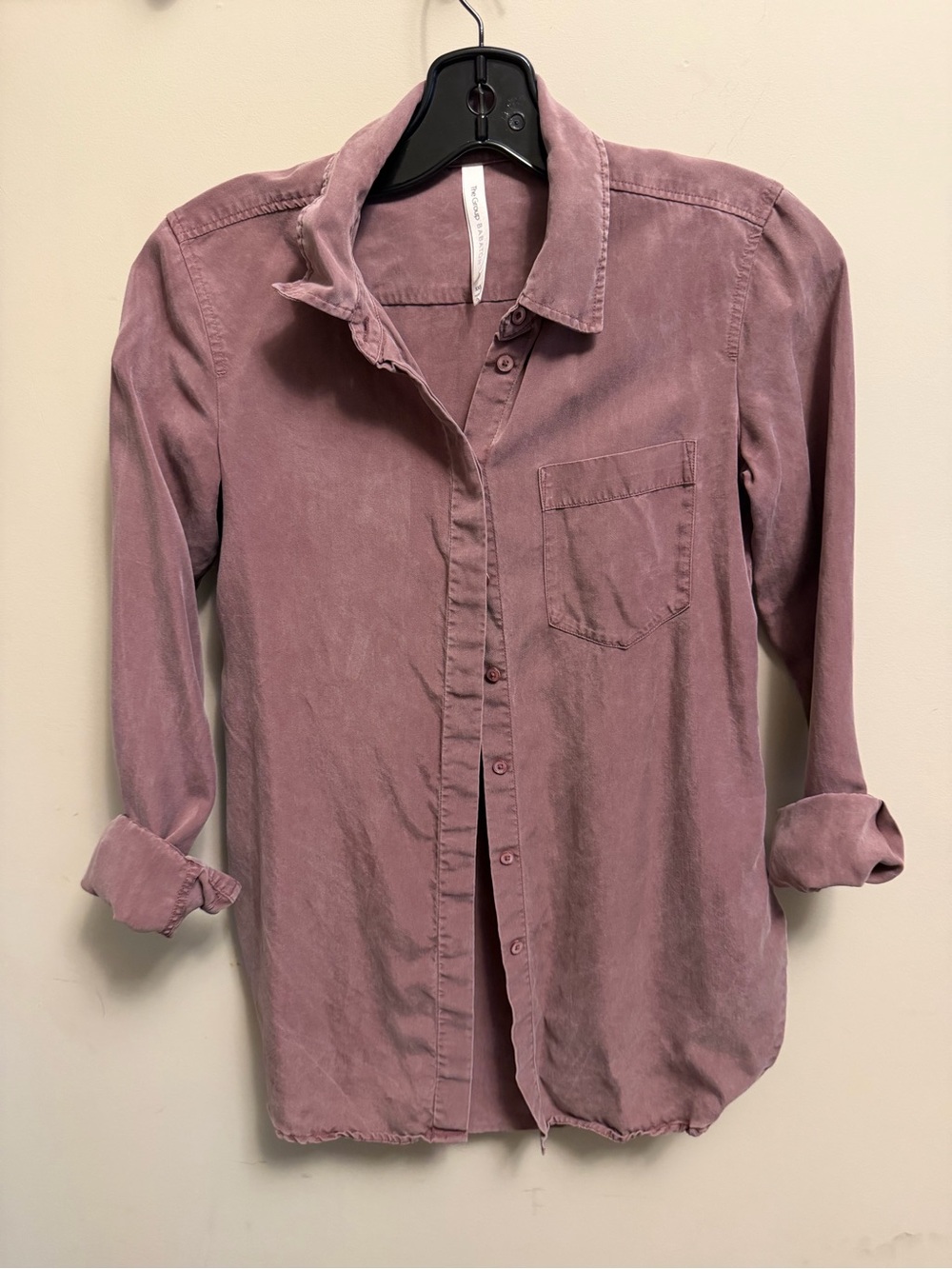 Babaton Women's Washed Mauve Button-Down Shirt